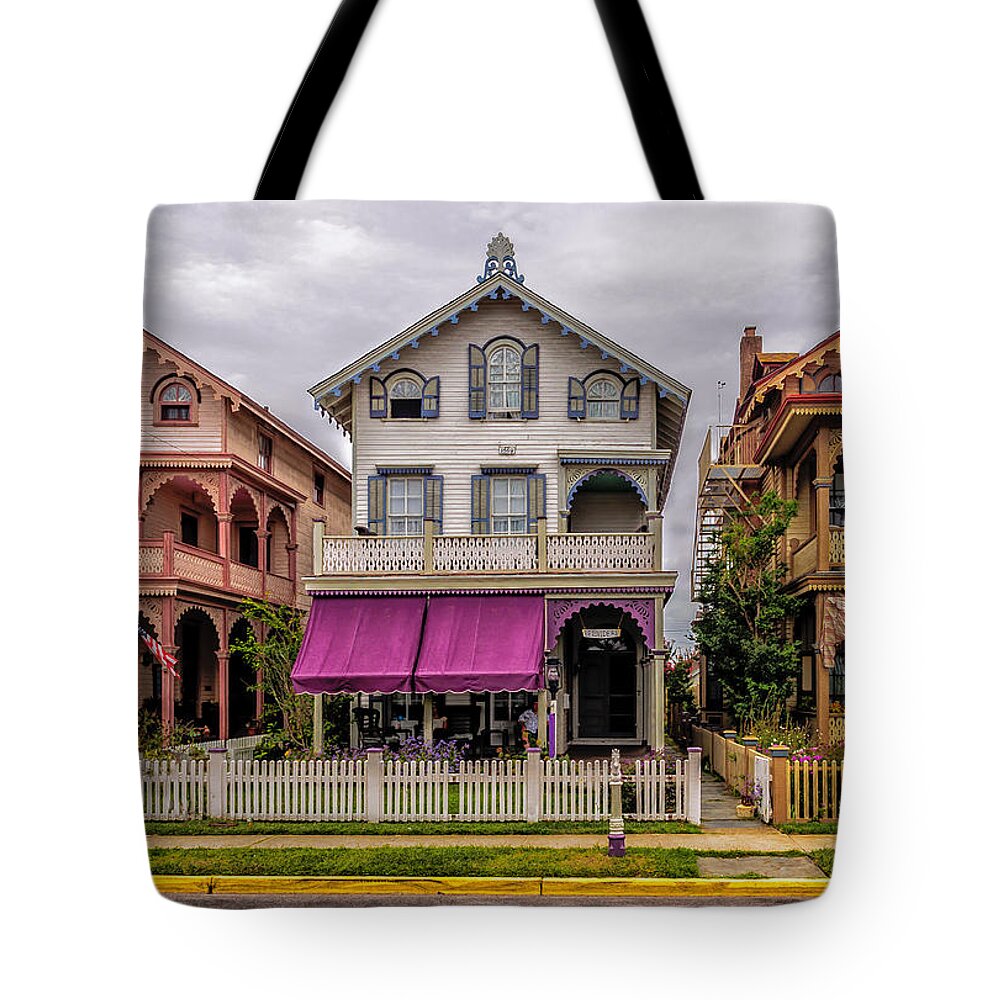 Cape May Tote Bag featuring the photograph The Victorian Style by Louis Dallara