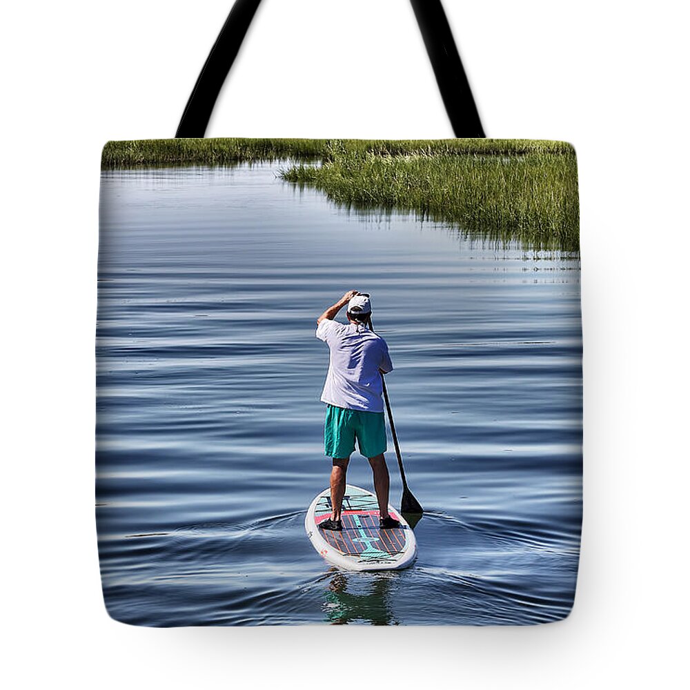 Sup Prints Tote Bag featuring the photograph The View From A Bridge by Phil Mancuso