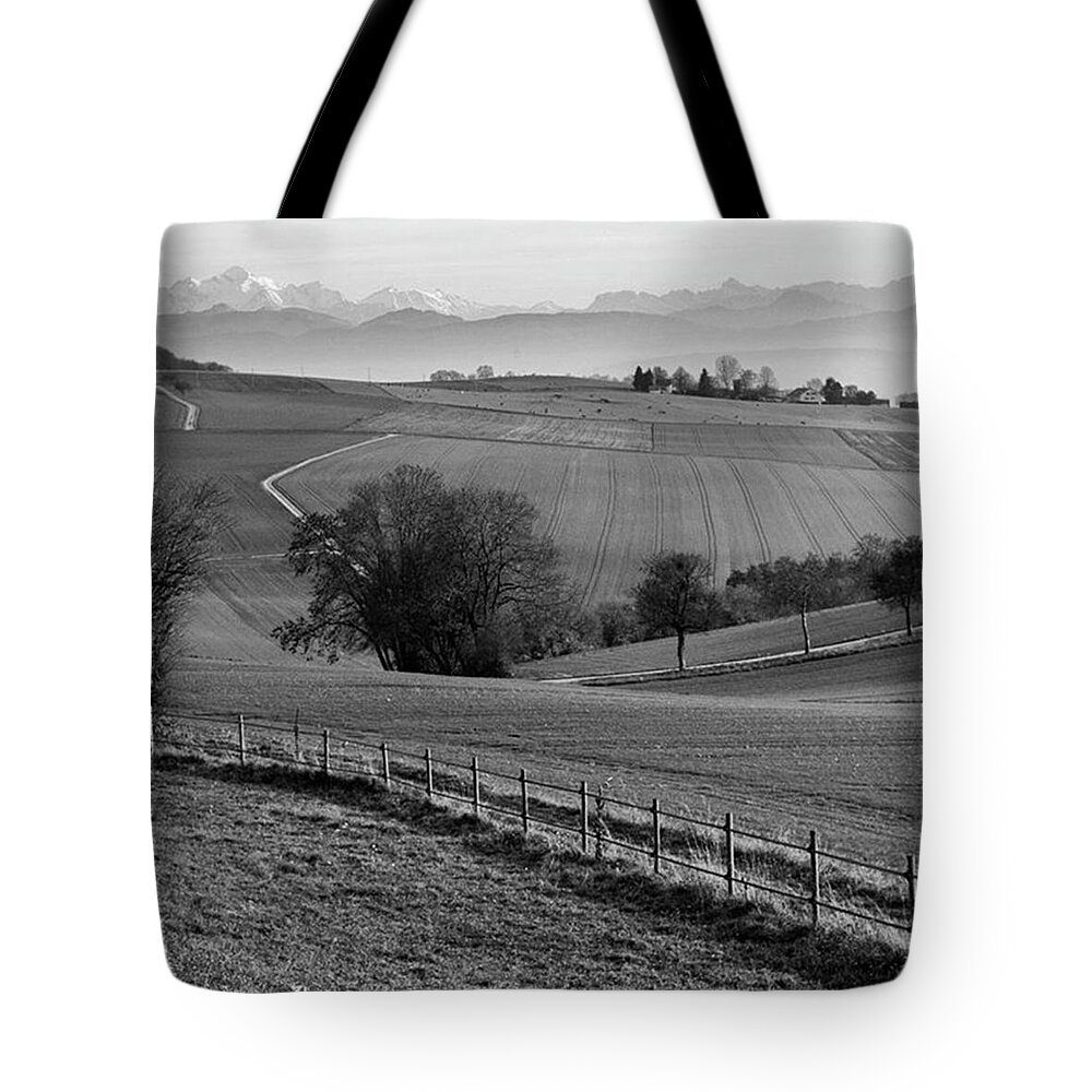  Tote Bag featuring the photograph The View From Beautiful Burtigny by Aleck Cartwright