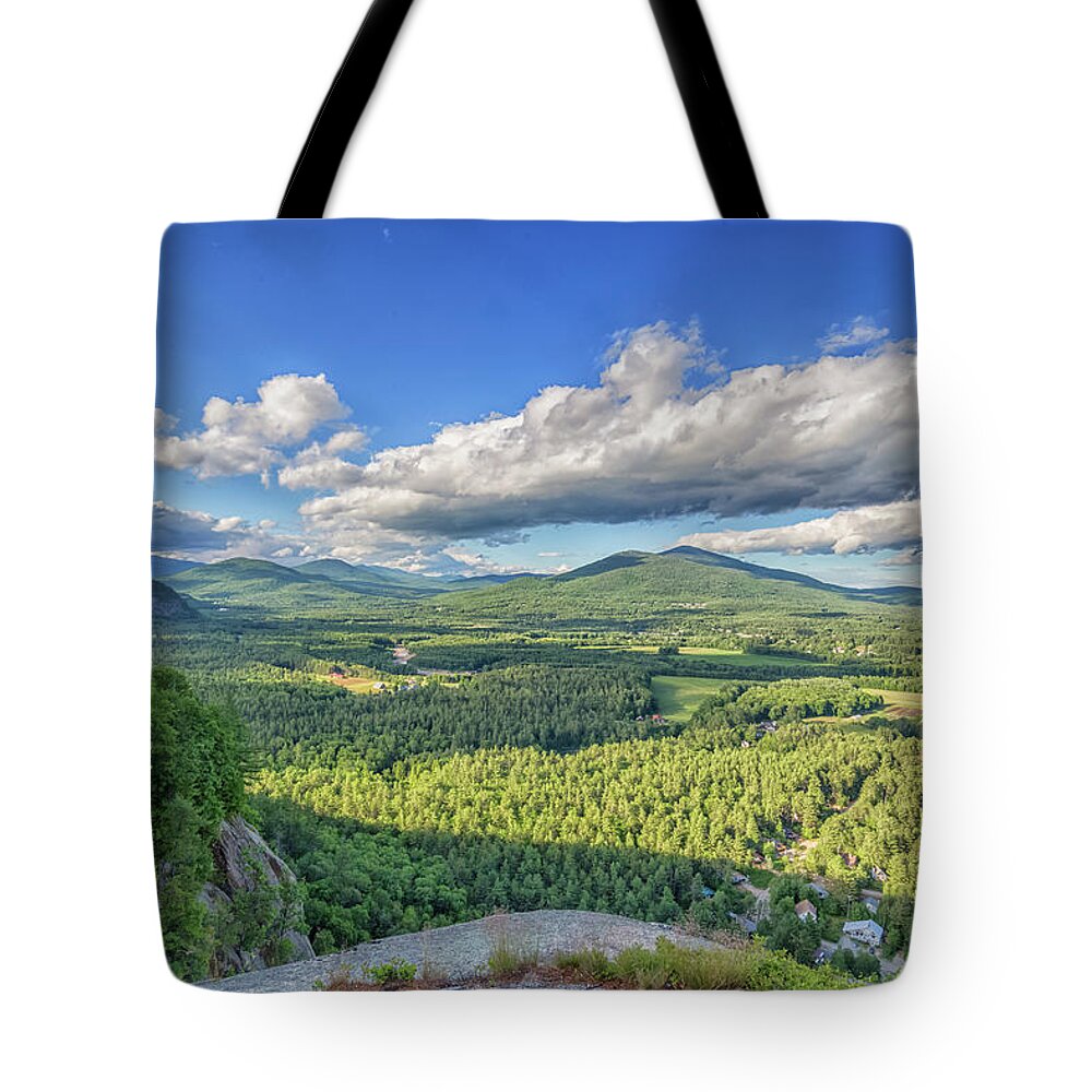The View From Cathedral Ledge Tote Bag featuring the photograph The View From Cathedral Ledge by Brian MacLean