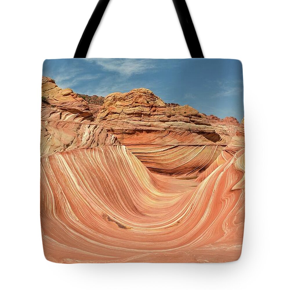 The Wave Tote Bag featuring the photograph The Wave by Gaelyn Olmsted