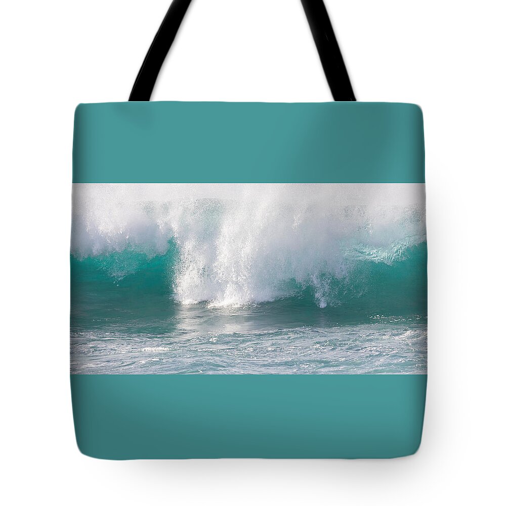 Hawaii Tote Bag featuring the photograph The Wave by Penny Meyers