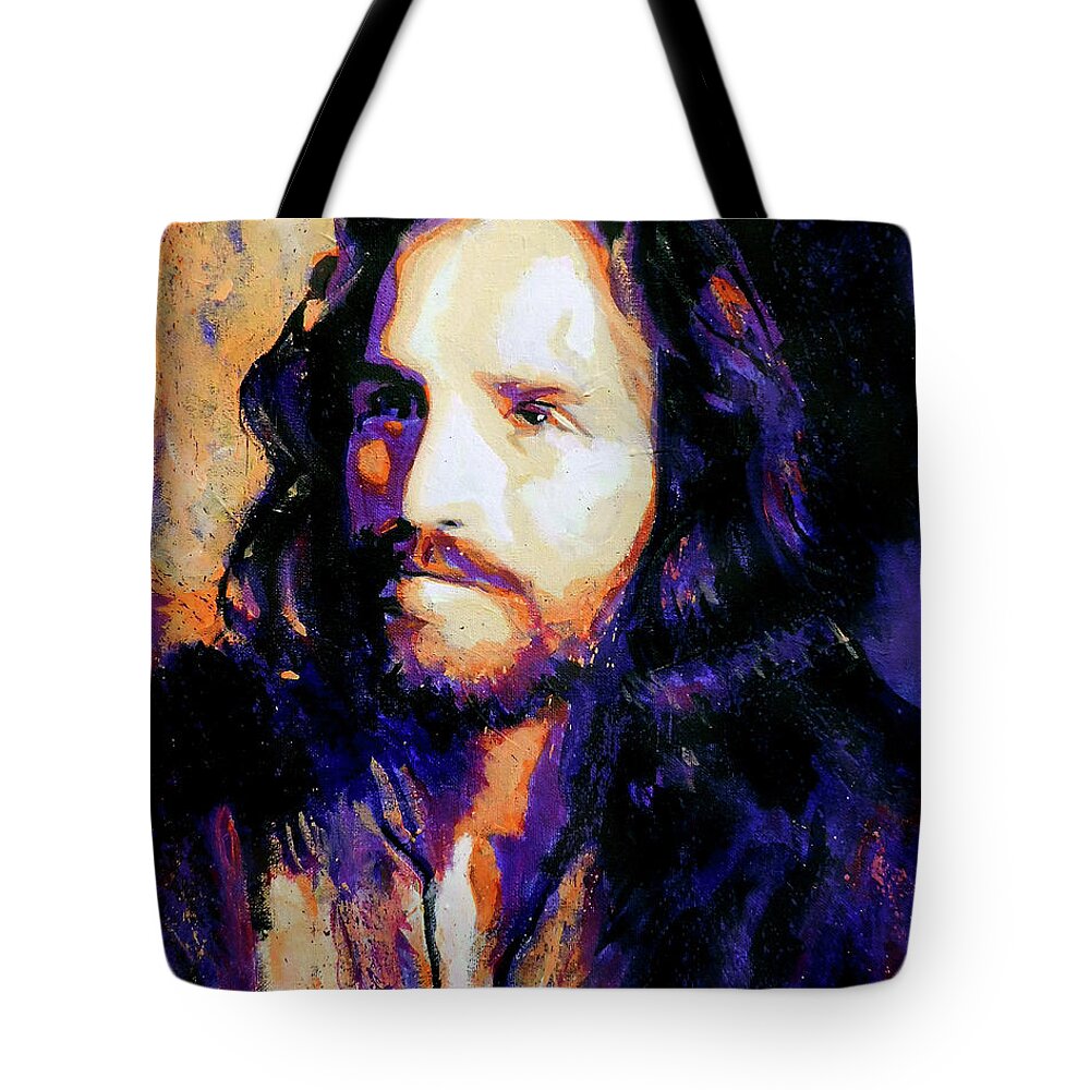 Jesus Christ Tote Bag featuring the painting The Way by Steve Gamba