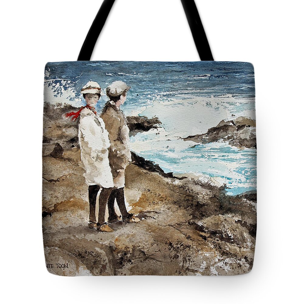 This Image Tote Bag featuring the painting The Way We Were by Monte Toon