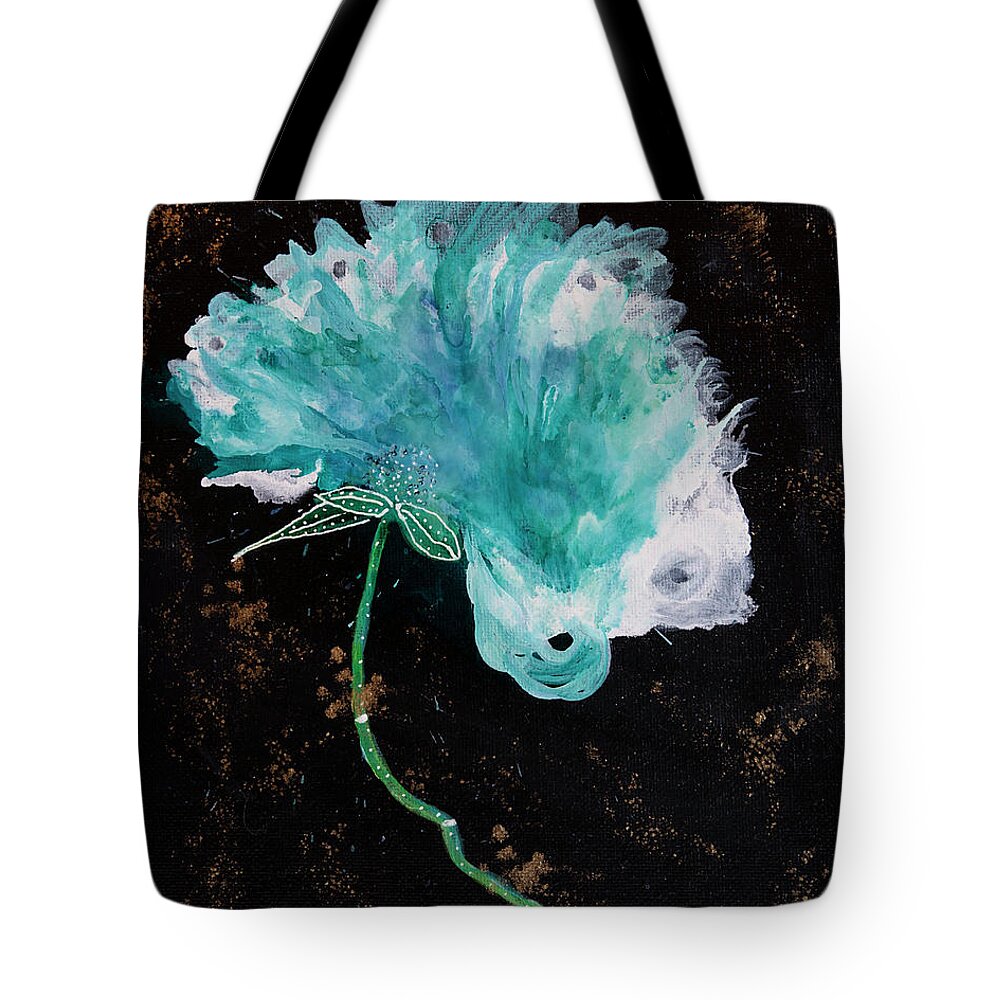Corsage Tote Bag featuring the mixed media The Wedding Flower by Judy Huck