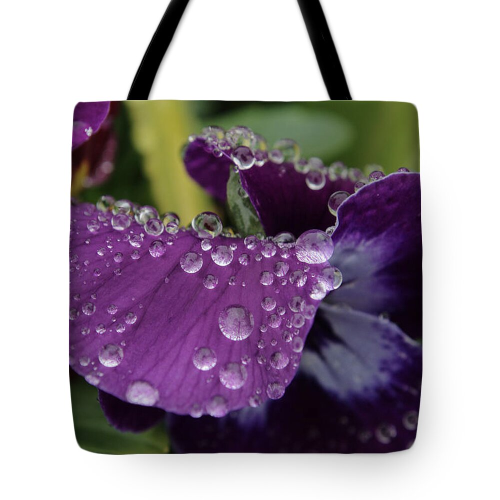Flower Tote Bag featuring the photograph The Weight Of Water by Adrian Wale