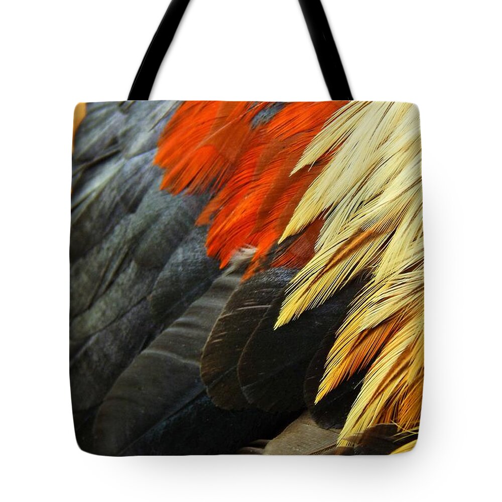 Rooster Tote Bag featuring the photograph The Wild Rooster by Jan Gelders