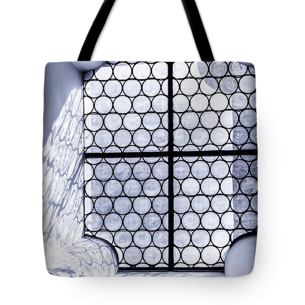 Black Tote Bag featuring the photograph The window by Sergey Simanovsky