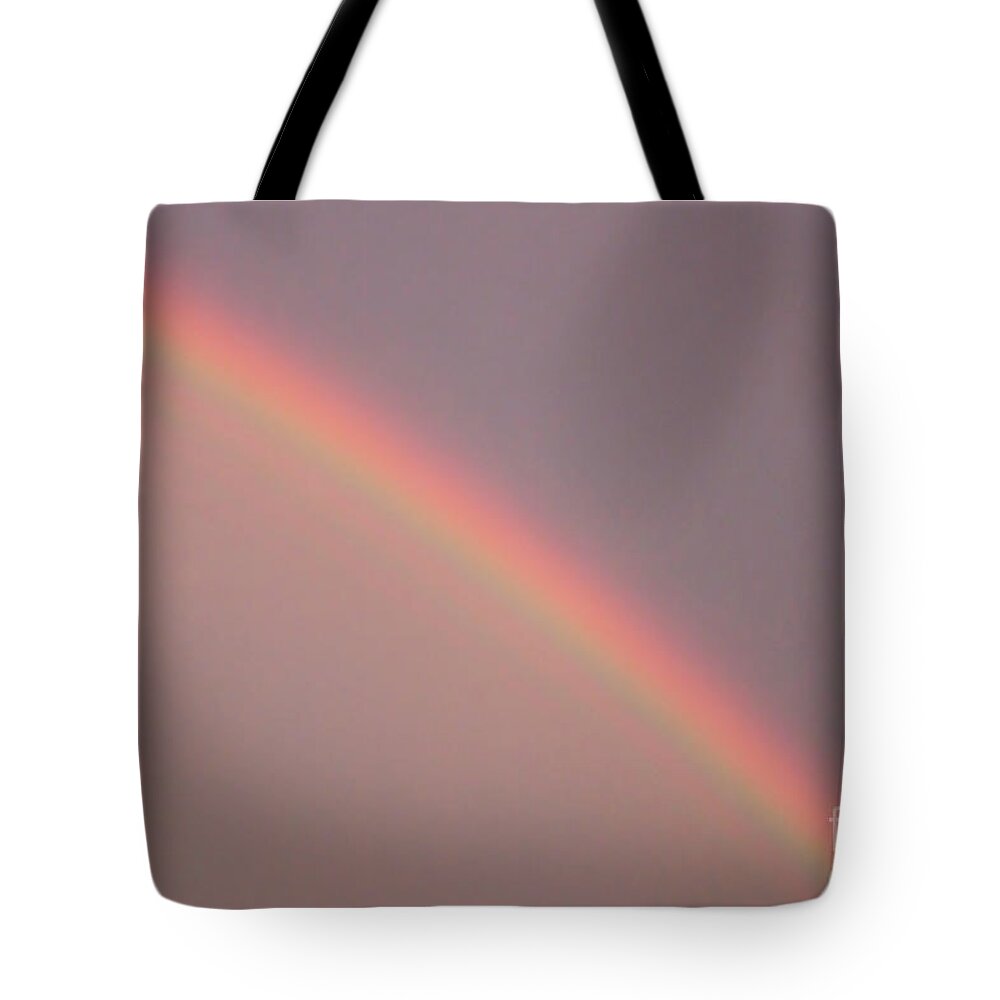 Rainbow Tote Bag featuring the photograph There Are No Rainbows Without Rain by Ana V Ramirez