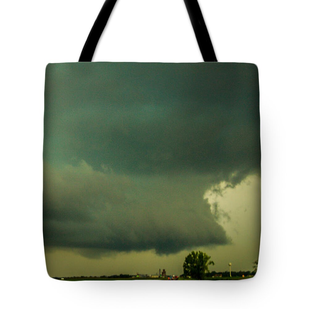 Nebraskasc Tote Bag featuring the photograph There Be a Nebraska Storm a Brewin 029 by NebraskaSC