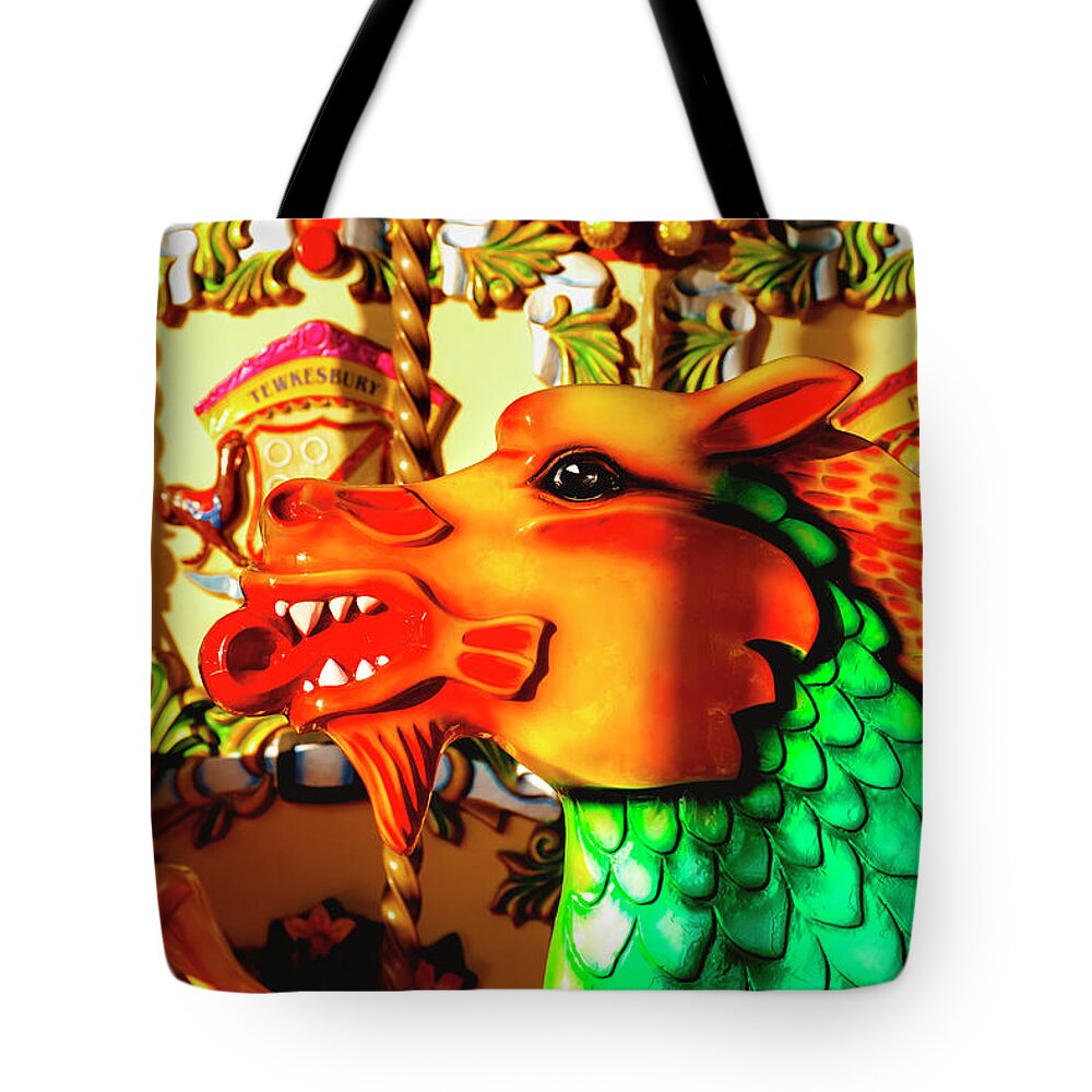 Bridges Tote Bag featuring the photograph There Be Dragons by Greg Fortier