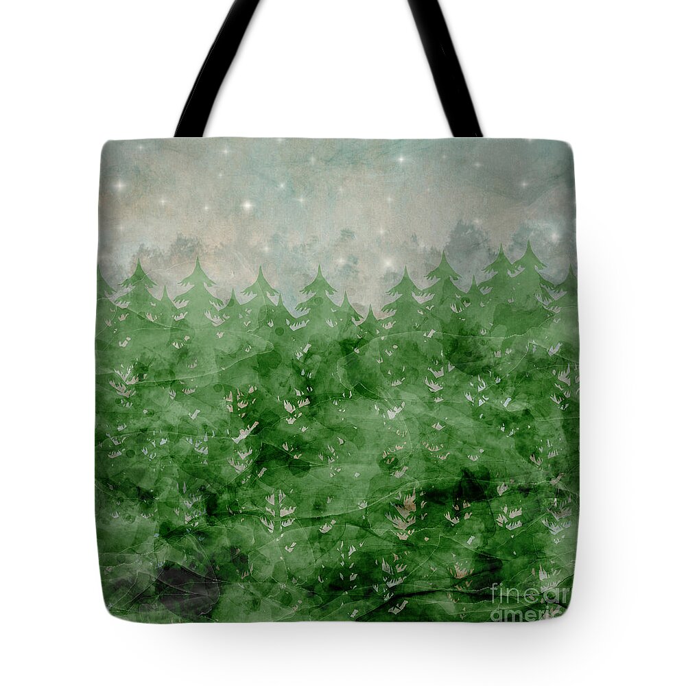 Nature Tote Bag featuring the painting Theres A Place Stars Go To by Bri Buckley