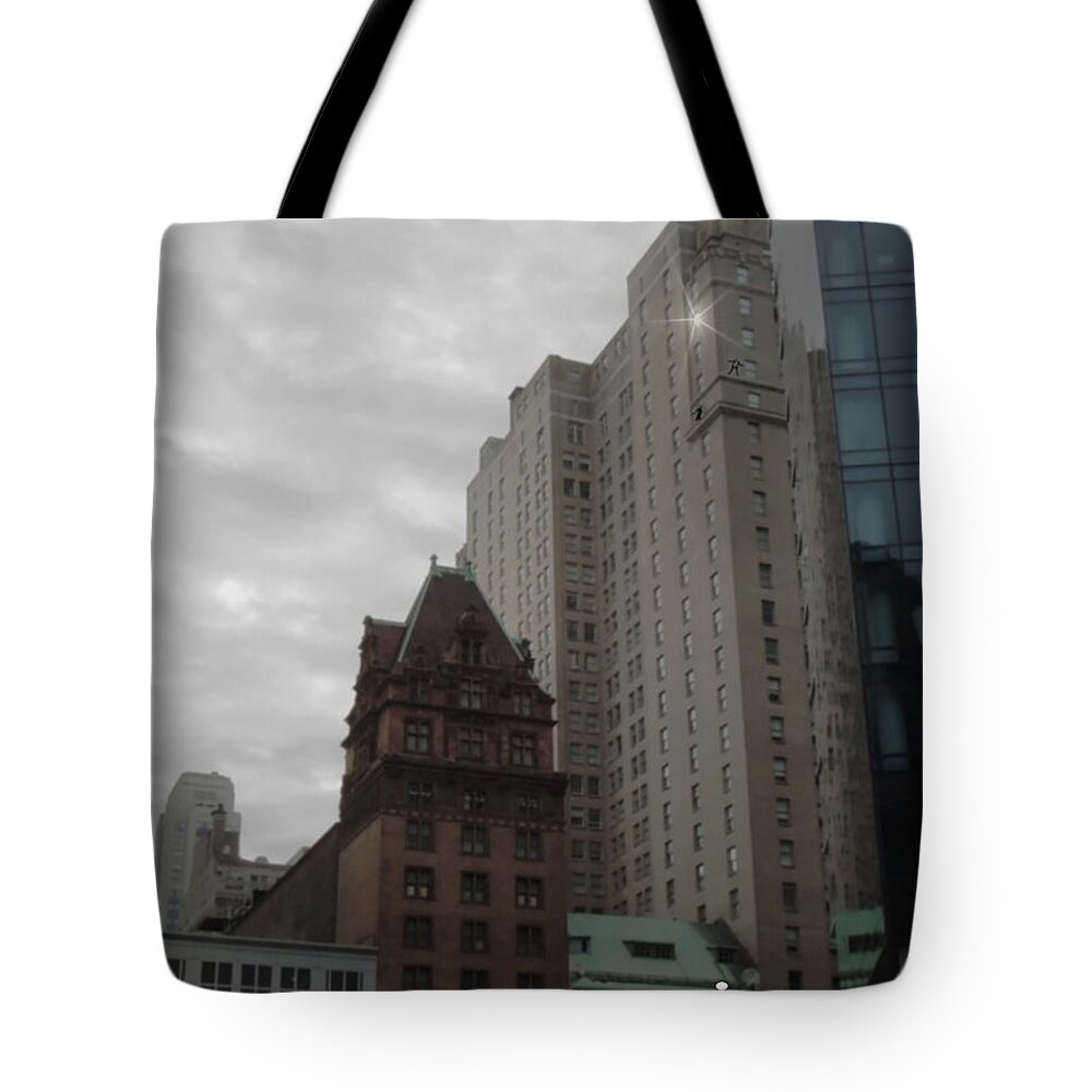 Philadelphia Tote Bag featuring the digital art They Always Say It's Sunny in Philadelphia by Vincent Green