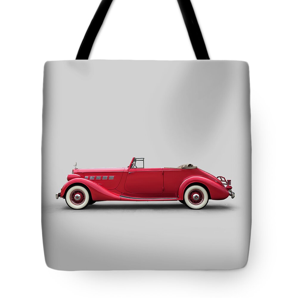 Transportation Tote Bag featuring the digital art Thirty-Six Packard by Douglas Pittman