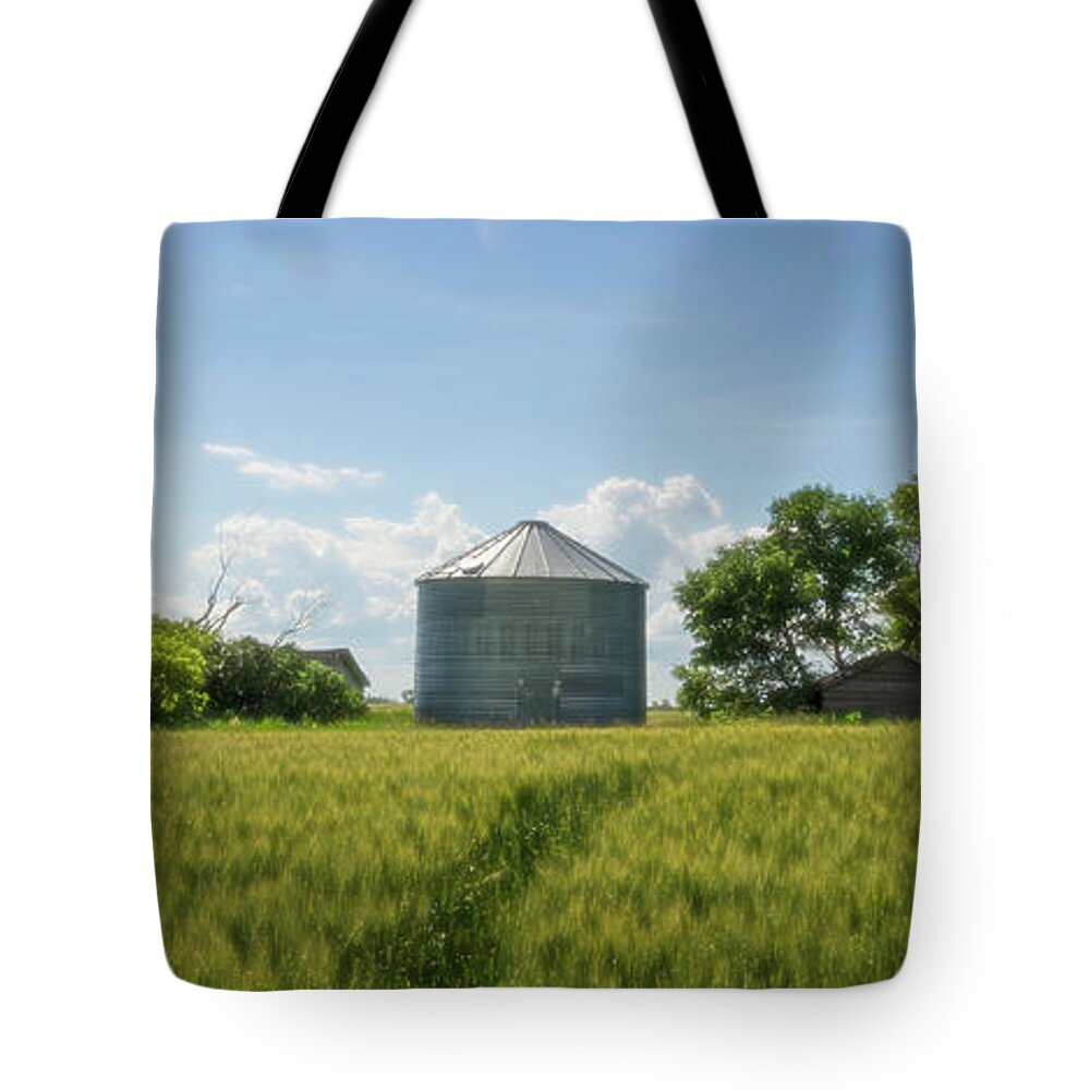 Prairie Tote Bag featuring the photograph This Road Will Lead You Home by Sandra Parlow