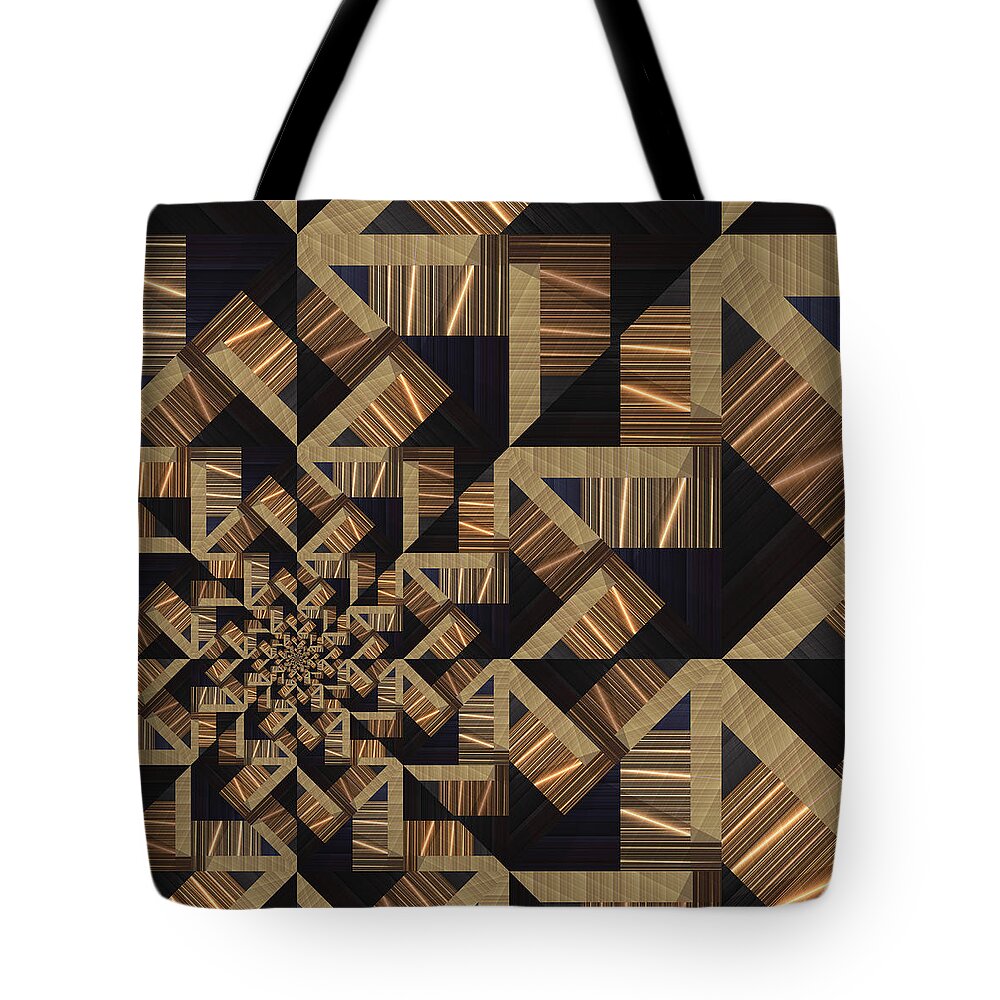 Vic Eberly Tote Bag featuring the digital art This Way Out by Vic Eberly