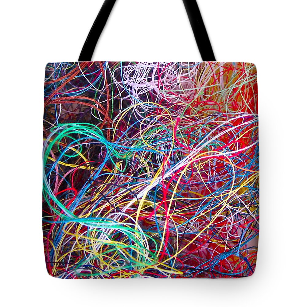 Photograph Of Thread Tote Bag featuring the photograph Thread Collection by Gwyn Newcombe