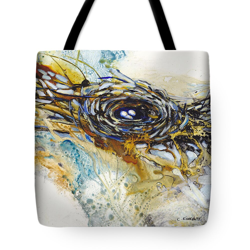Landscape Tote Bag featuring the painting Three Promises by Christiane Kingsley