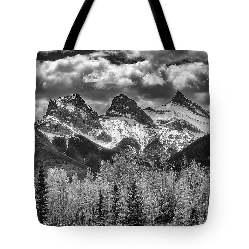 Landscape Tote Bag featuring the photograph Three Sisters by Russell Pugh