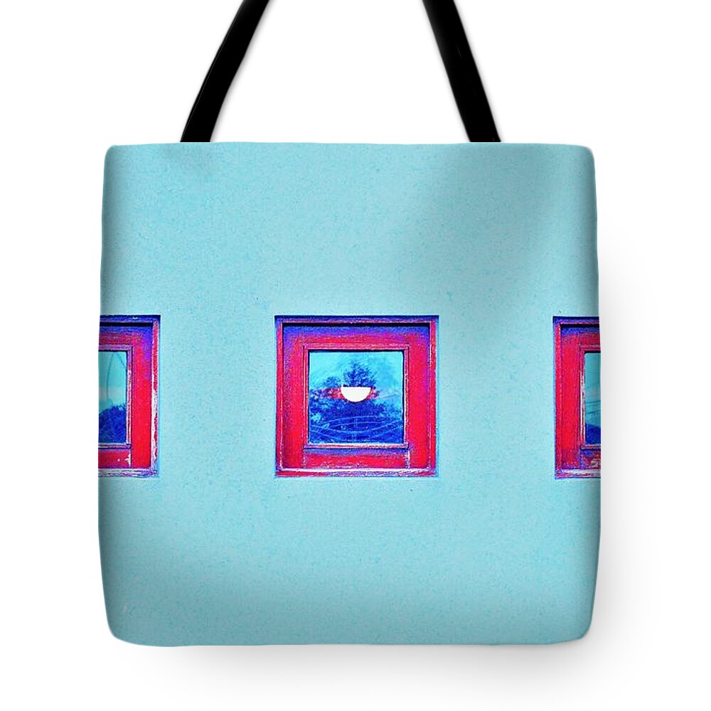 Windows Tote Bag featuring the photograph Threes by Merle Grenz