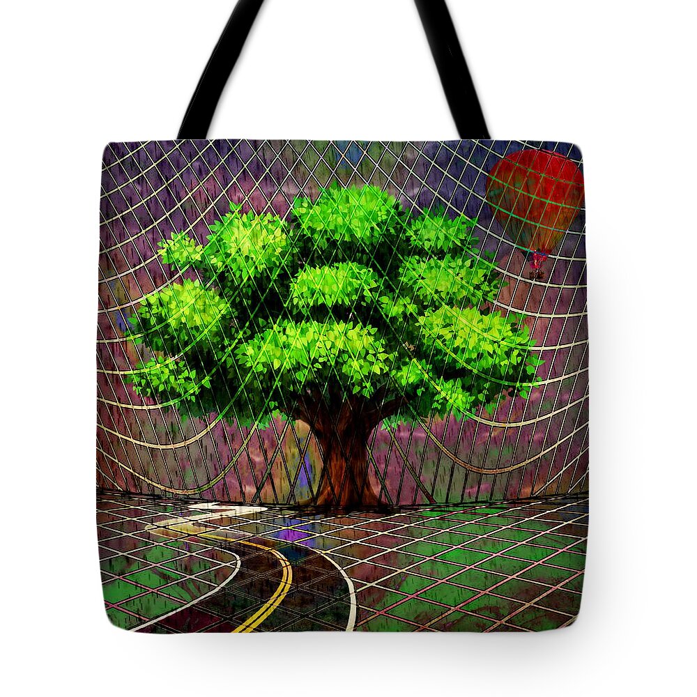 Emotional Tote Bag featuring the mixed media Through The Eyes Of Depression by Ally White