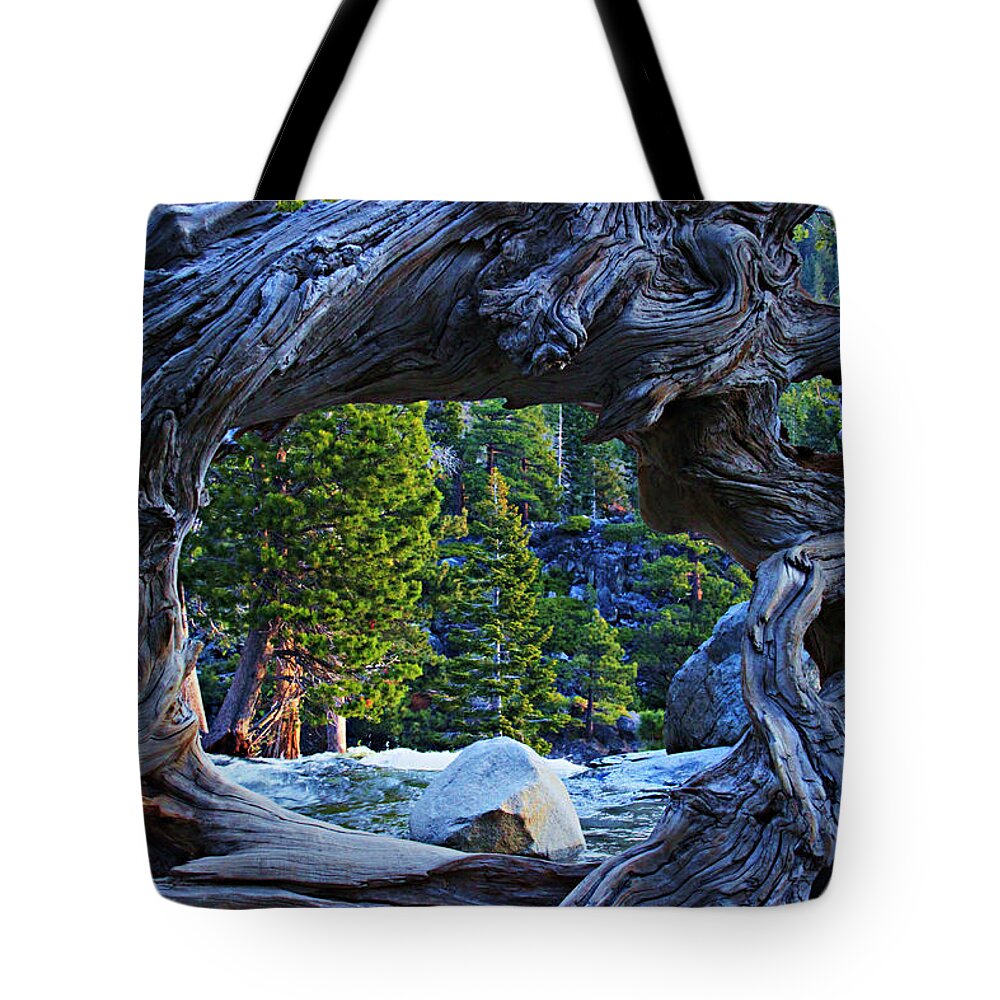 Lake Tahoe Tote Bag featuring the photograph Through The Looking Glass by Sean Sarsfield