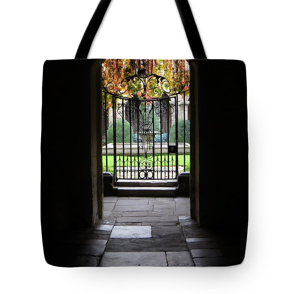 Door Tote Bag featuring the photograph Through The Wall by Amanda S Leek