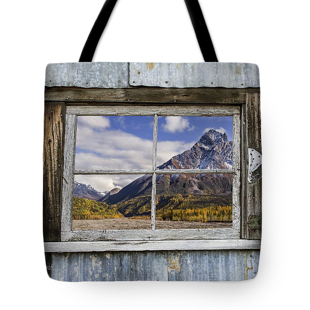 Window Tote Bag featuring the photograph Through the Window of the Past by Fred Denner
