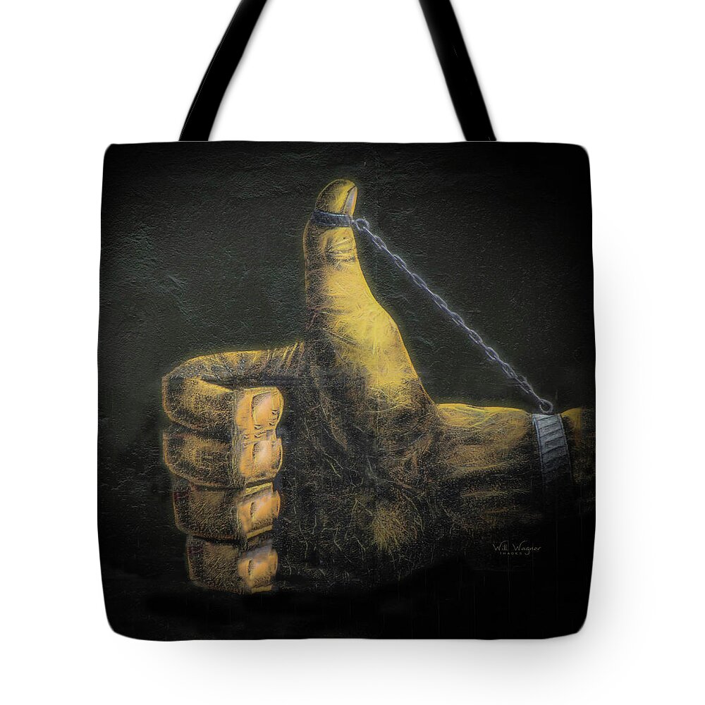 Thumb Tote Bag featuring the photograph Thumbs Up by Will Wagner