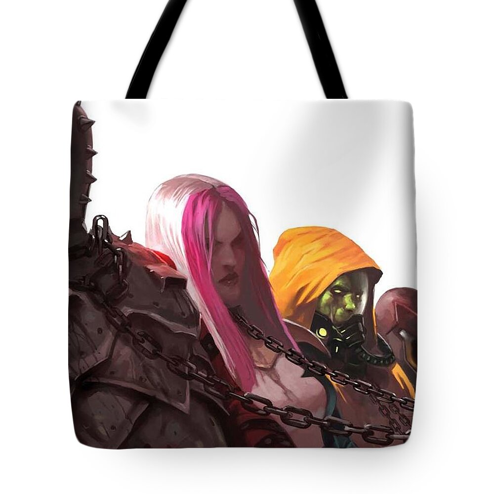 Thunderbolts Tote Bag featuring the digital art Thunderbolts by Super Lovely