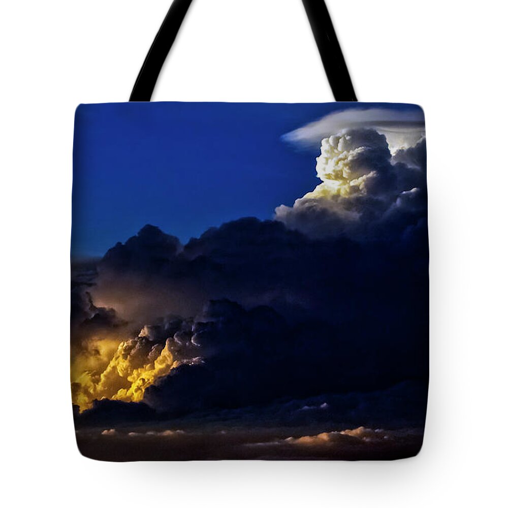 Thunderhead Tote Bag featuring the photograph Thunderstorm II by Greg Reed