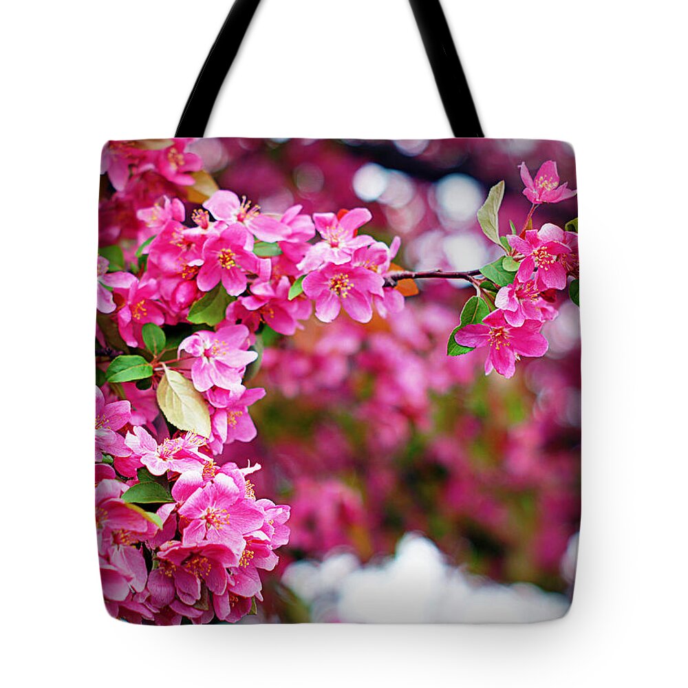 Flower Tote Bag featuring the photograph Tickled Pink by Cricket Hackmann