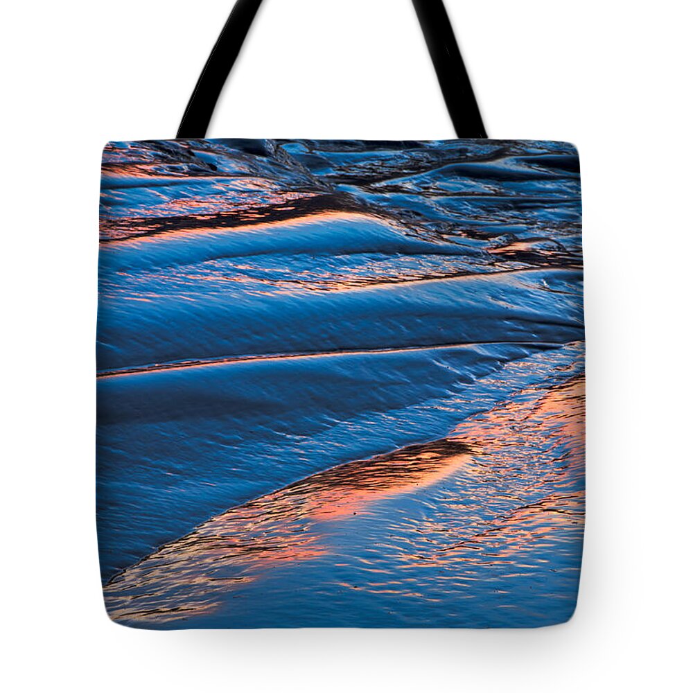 Abstract Tote Bag featuring the photograph Tidal Mud Twilight#2 by Irwin Barrett