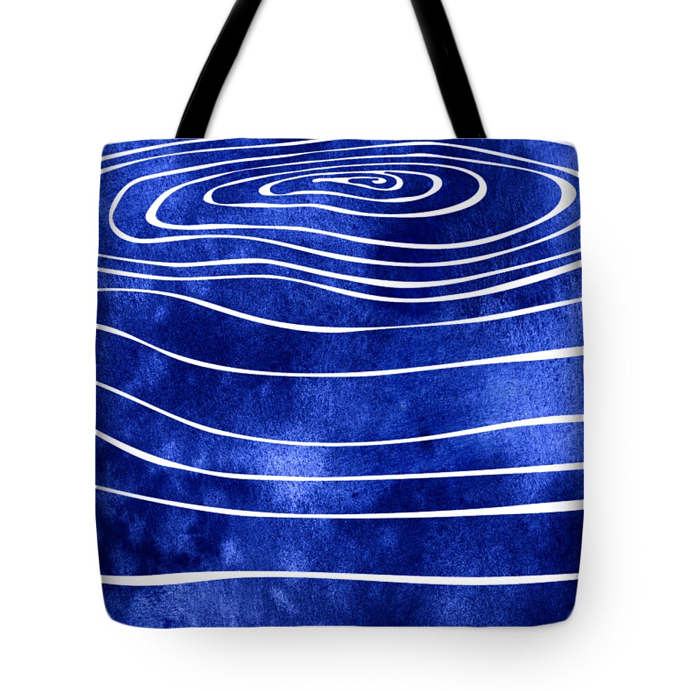 Swell Tote Bag featuring the mixed media Tide X by Stevyn Llewellyn