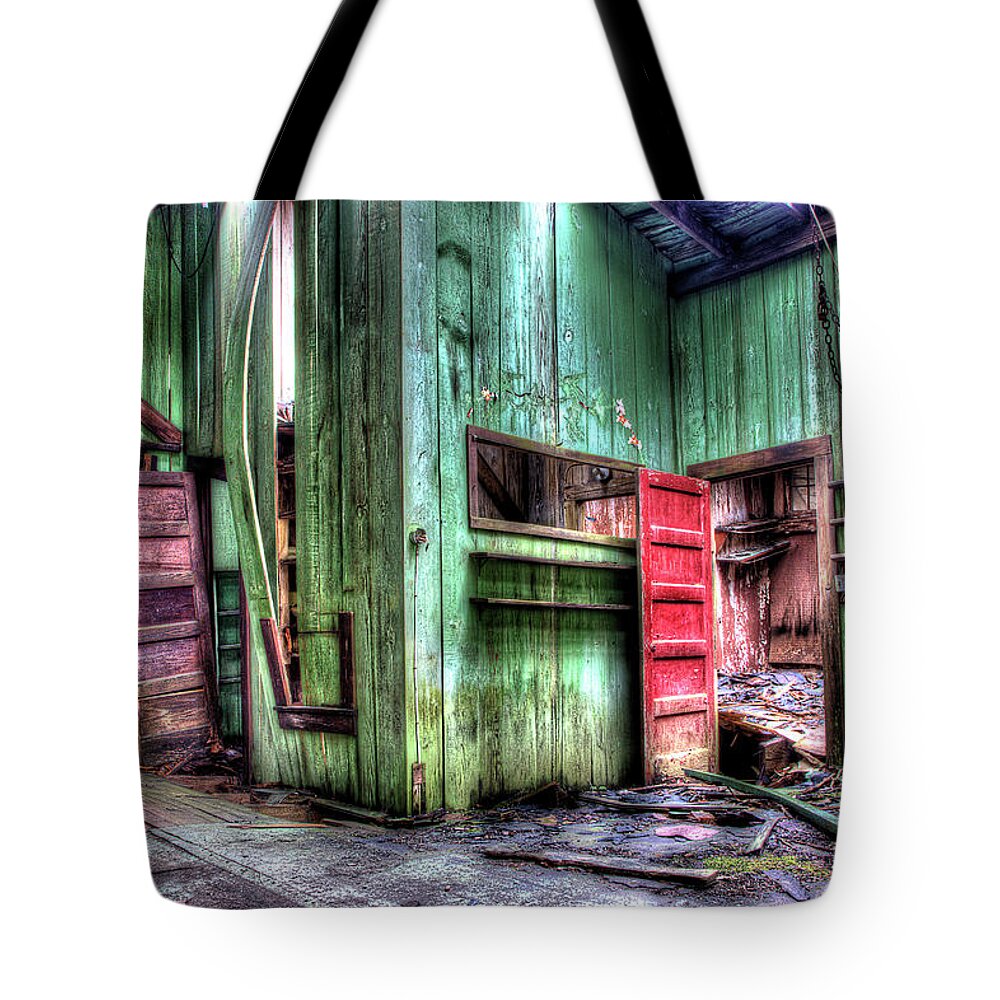 Abandoned Home Tote Bag featuring the photograph Time Moves On by Mike Eingle