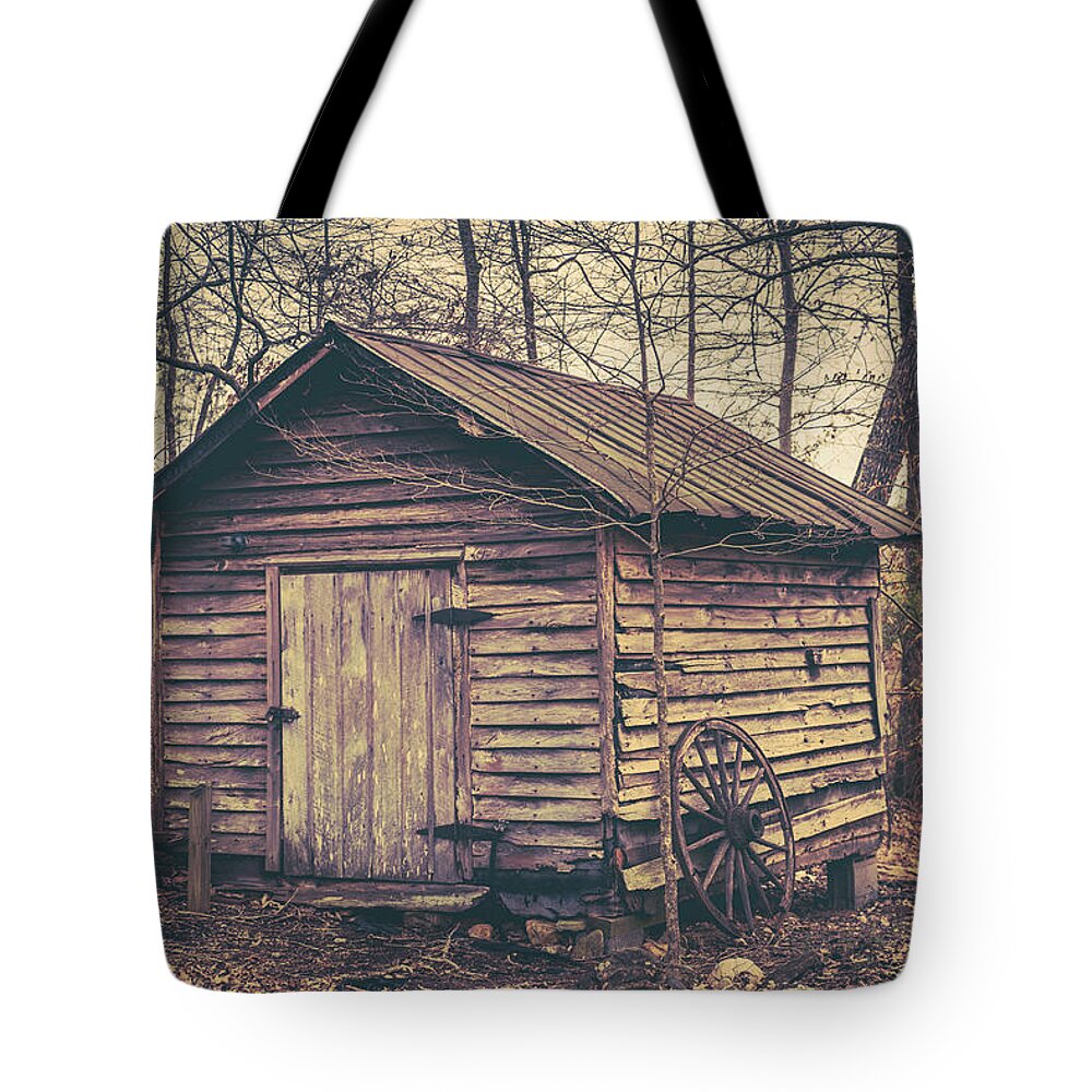Old Sheds Tote Bag featuring the photograph Time, Standing Still by Cynthia Wolfe