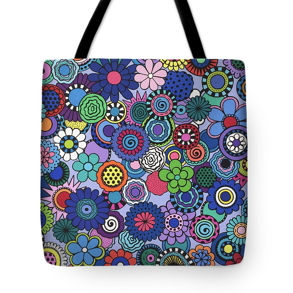Flowers Tote Bag featuring the painting Time to Bloom by Beth Ann Scott