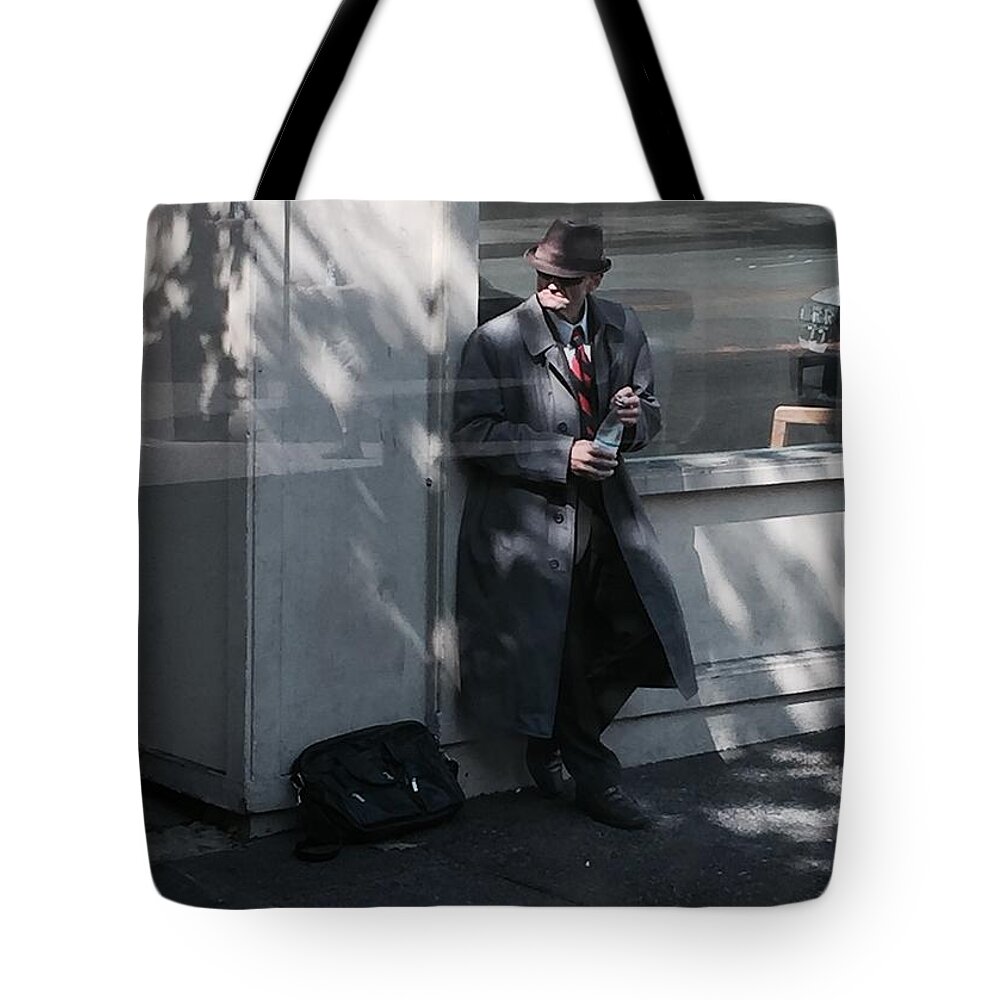 Time Traveler Tote Bag featuring the photograph Time traveler by LeLa Becker