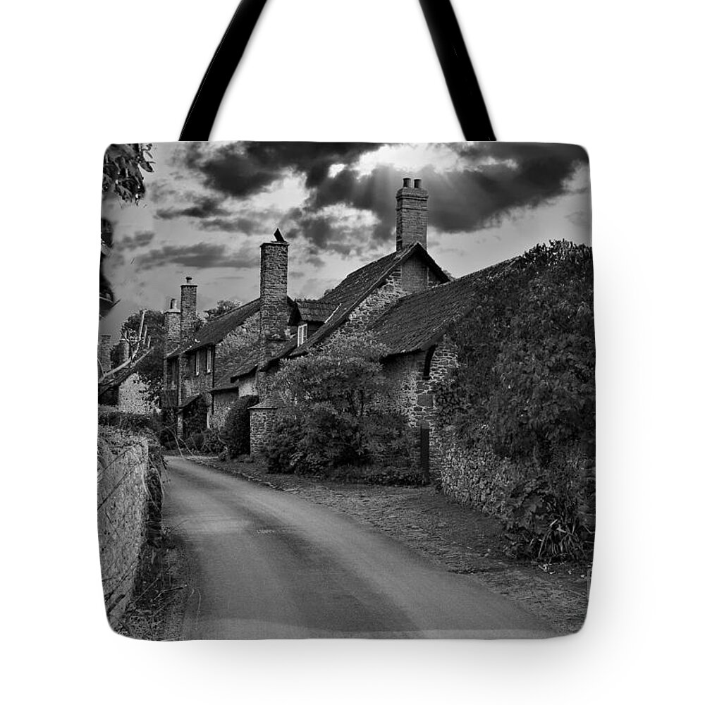 Black And White Tote Bag featuring the photograph Timeless Bossingham by Richard Denyer