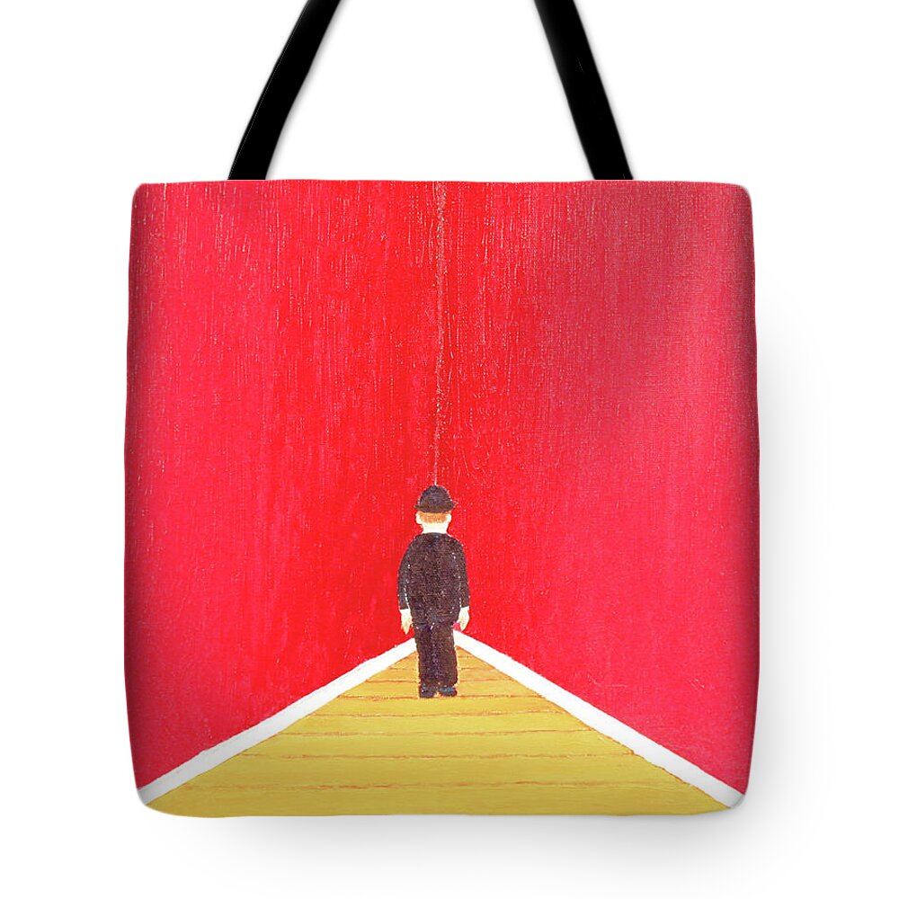 Modern Art Tote Bag featuring the painting Timeout by Thomas Blood
