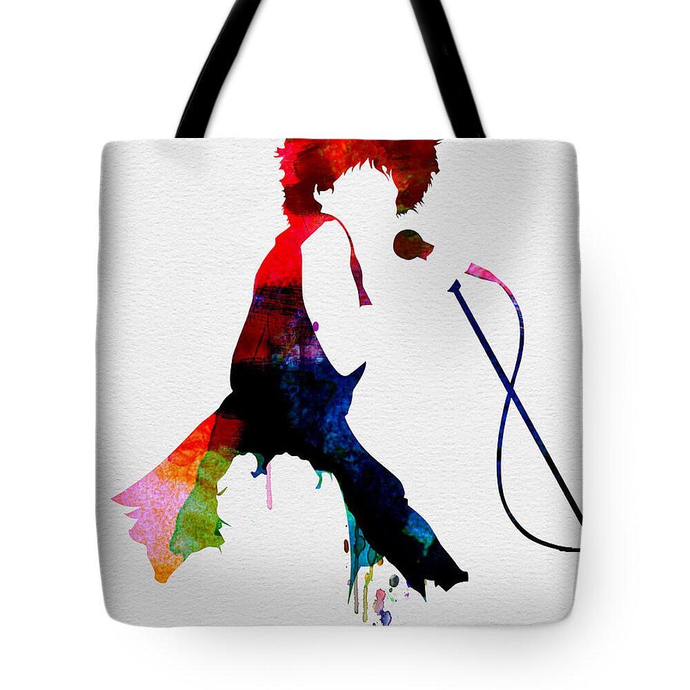 Tina Turner Tote Bag featuring the painting Tina Watercolor by Naxart Studio