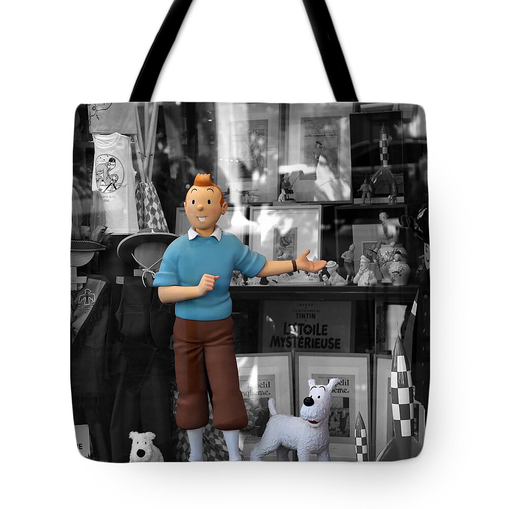 Tintin Tote Bag featuring the photograph Tintin 1d by Andrew Fare