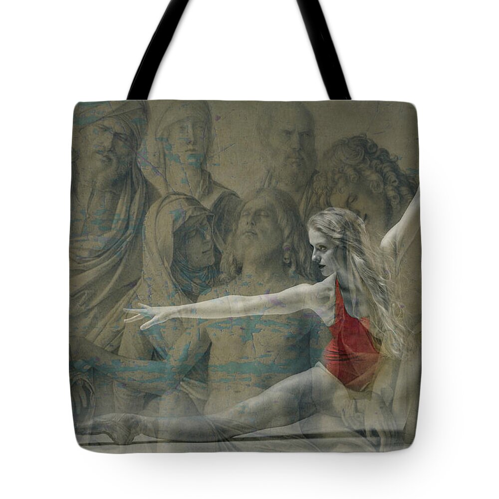 Elton John Tote Bag featuring the digital art Tiny Dancer by Paul Lovering