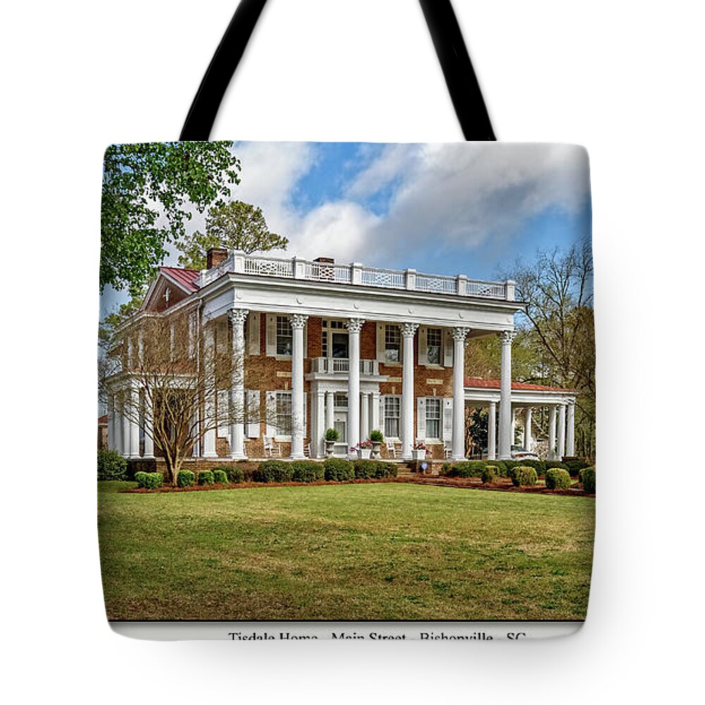 Bishopville Manor Tote Bag featuring the photograph Tisdale Manor2 by Mike Covington