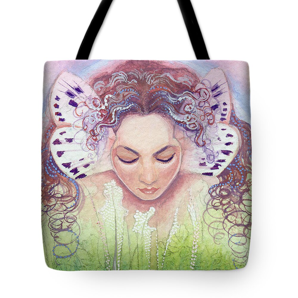 Titania Tote Bag featuring the painting Titania by Ragen Mendenhall