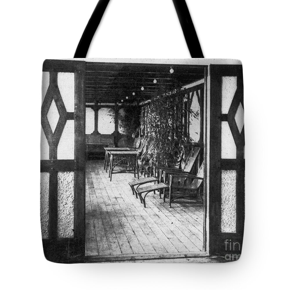 1912 Tote Bag featuring the photograph Titanic: Private Deck, 1912 by Granger