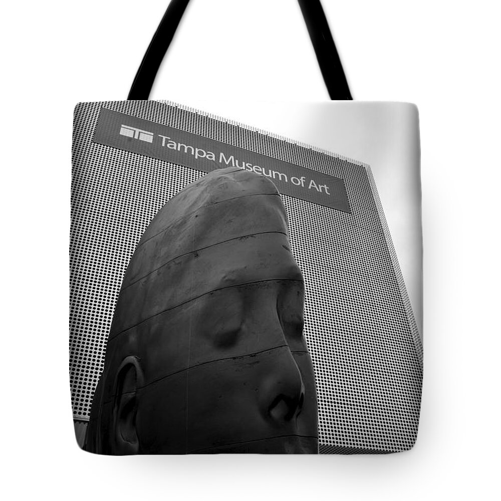Tampa Museum Of Art Tote Bag featuring the photograph Tampa Museum of Art work B by David Lee Thompson