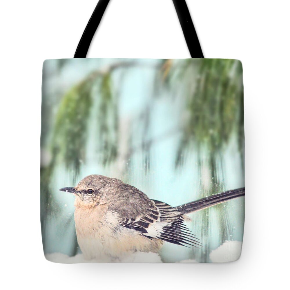 Mockingbird Tote Bag featuring the photograph To Chill A Mockingbird by Kerri Farley