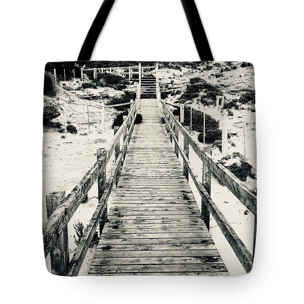 Seascape Tote Bag featuring the photograph To Heaven  by Luap Thgirwtrac