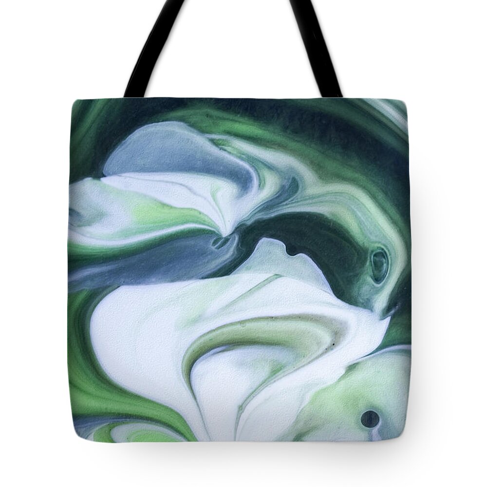 Abstract Tote Bag featuring the painting Toady Nite by Patti Schulze